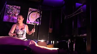 Mistress Tirza NL - Caning This Bondaged Submissive Slut