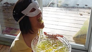 Teen Beauty Surrenders to Raw Piss Passion Play