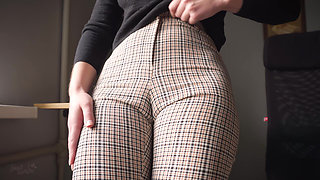 Naughty Coworker Cameltoe Tease And Denial