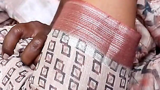 My Hot Neighbour Aunty in Saree Blouse Wearing Mask I Sucked Her Big Tits Fucked Her Hard and Cum Inside Her Pussy