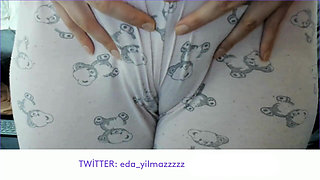 Cameltoe - Swollen Pussy - Rubbing Pussy with Pajama