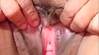Getting My Hairy Pussy Wet and Slippery