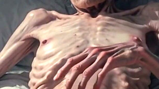 Horny 90 Year Old Skinny Granny Masturbates Her Hairy Wet Pussy - Frail Solo Play