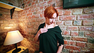 Mary Jane Redhead 30yo Beauty Without Pants but with Big Boots Video