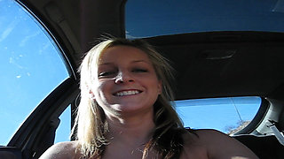 Teen Beauty Drive by Flashing