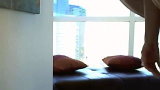 Lesbian with big boobs fucks her blonde sexy GF