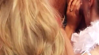 Semen Blondes Scene - 1 Blonde MILFs with Big Butts Enjoy a DP Orgy and Cumshots on Their Faces
