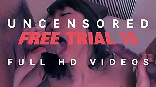 Steamy Asian babe Maki Horiguchi enjoys deep oral then swallows cum thoroughly