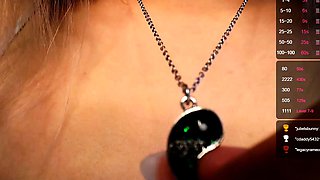 Hot blonde glamour babe solo plays to pleasure her hot body