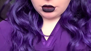 Caught the Fat Goth Nurse Masturbating