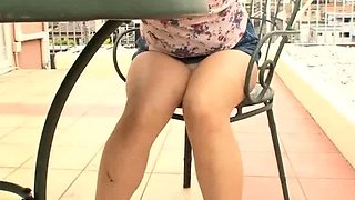 Amateur blondie solo anal masturbation