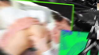 Big cool woman juggles her juicy bootie on teenage schlong