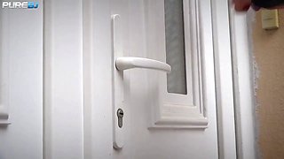 Hot cougar Tiffany Rousso four schlongs blowjob and mini mass ejaculation