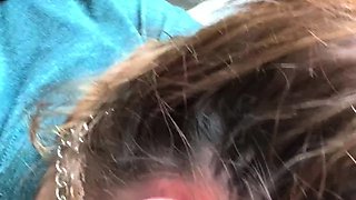 Blowjob cumshot whore gargles pov bukkake fetish cum