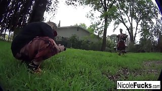 Hunter Nicole Aniston captures a Minotaur and Milks his