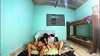 Two College Sluts Share a Cock in a Rio Favela