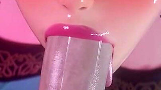 [kpop Demon Hunters] Zoey Sloppy Blowjob 3D Animation