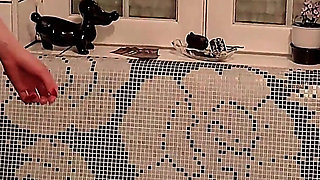 Disgusting Training Eating Food From Toiletbowl by Strict Skinny German Femdom Part 2