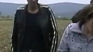 Funny foursome in the woods with Diana