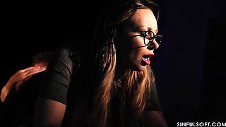 Office sex in the missionary pose with a gorgeous beauty Karina King