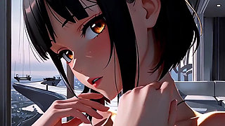 Tokyo Luxury Party Girl Dances to Bass Edm, Strips Naked, Then Gets Fucked - Anime HD (ai)