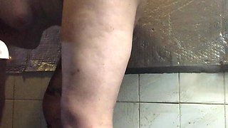 Epic View of My Ass and Bush in Your Face as I Do Naked Deep Cleaning in My Bathroom!