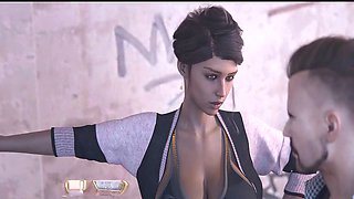 Hentai anime, any black, with black