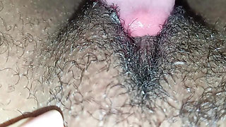 Sucking the sweaty pussy of the married believer after the service