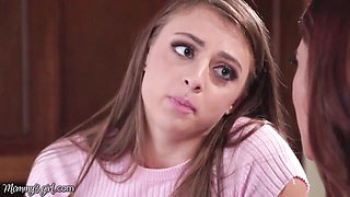 Beautiful doggy style penetration with a hot lesbian doll Reena Sky