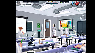 Summertime Saga, she gave him a handjob in the shower and cleaned him up.