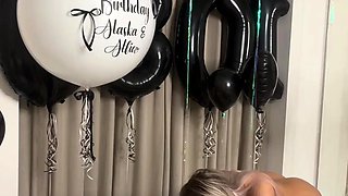British Slut Alaska Gets A Birthday Cock