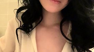 Curly Blonde Teen Records Solo Dildo Masturbation More at