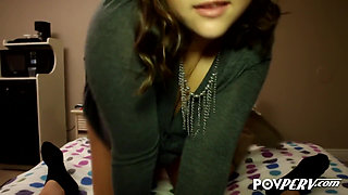 POVPERV - Chubby dick jerker Ashley Dessiano!