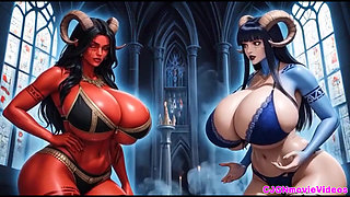 The demon queen punish her minions, Ai animation