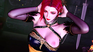 3D redhead mature stripper got her wet pussy fucked so hard