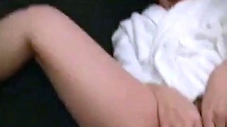 Japanese Girl Uses a Glass Sex Toy