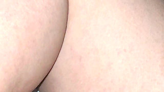 Step mom foot hitting step son cock and handjob