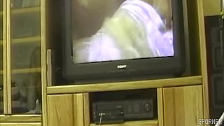 Blonde retro MILF hot video