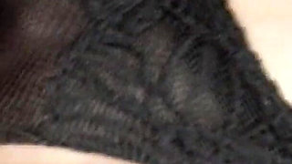 Pussies Party Scene 3: Beautiful Brunette in Lingerie Inserts Her Fingers Through Her Panties