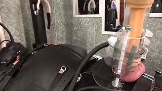 Leather Bondage Bag and Venus 2000 Milking