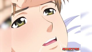 Animated nurse Mayu reunites with her former boyfriend and lets him creampie her in the ward