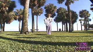 Two Friends Get Naked in a Park
