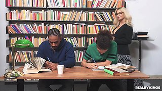 The Lady Librarian: Interracial Passion with Busty Blonde MILF Katalina Kyle and BBC Stud Jason Cody