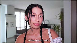 My Sexy Stepsister Wanted To Lose Her Ass Virginity With Me - Anal Play Colombian Babe