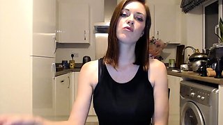 Cute blonde amateur webcam teen masturbating