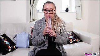 Tatted Blondie Beth Motivates You While Her Pussy Is Stuffed