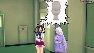 Rossweisse almost catch me fucking Akeno - DXD NTR Madness Series