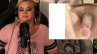 Blonde solo jerking off