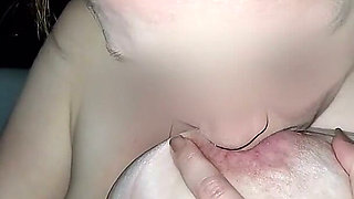 Nipple Sucking in the Car