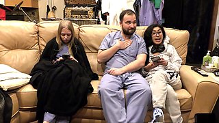 Leg restraints, male doctor, research